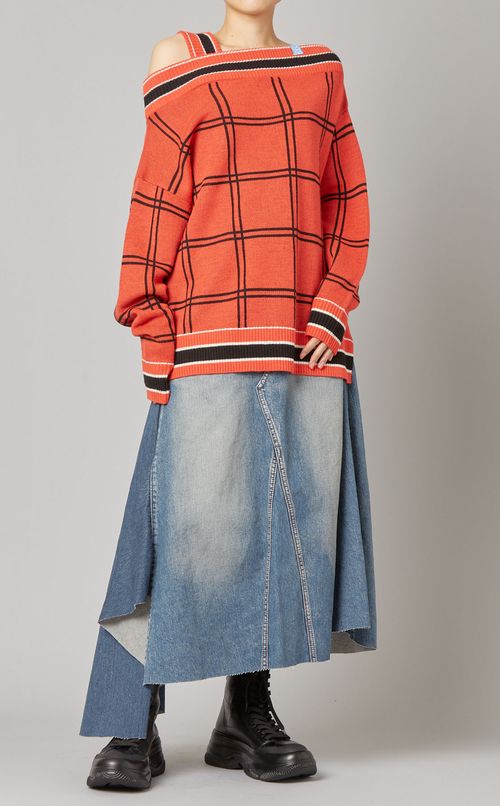 デザインデニムスカート