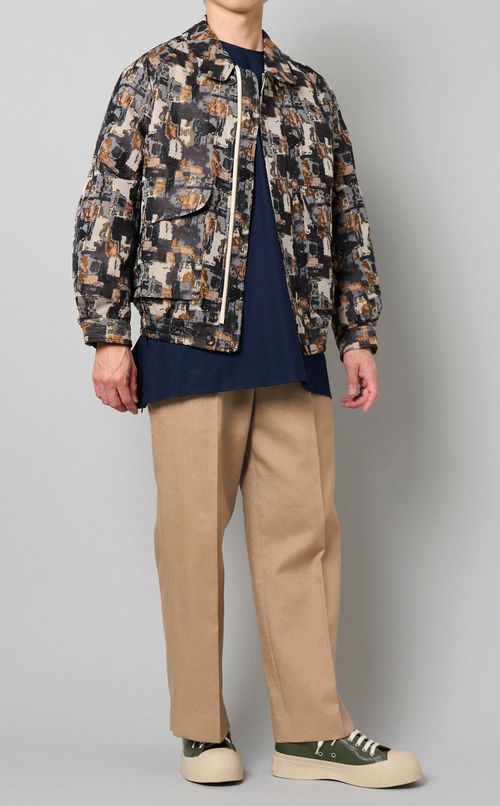 ブライトリネンタックパンツ