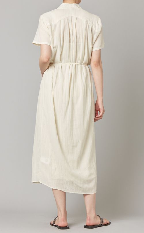 フロントタックVネックワンピース