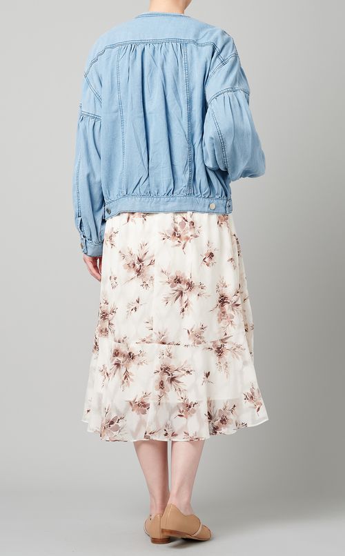 ジップアップギャザーブルゾン