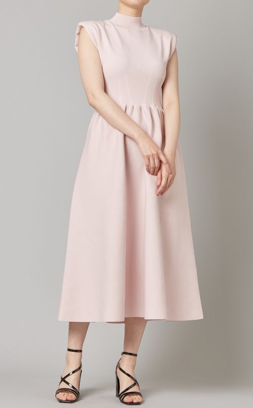 コルセットデザインニットワンピース