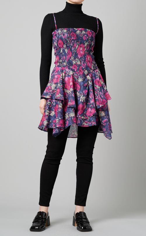 プリントキャミソールワンピース