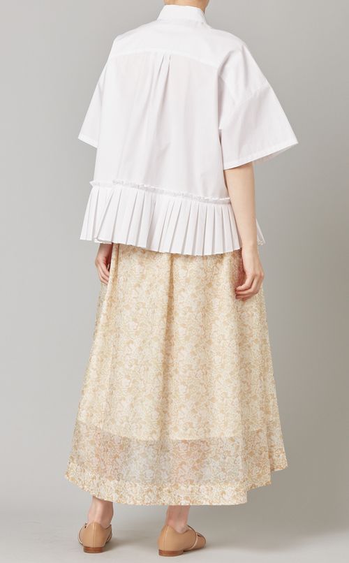 プリーツデザインシャツ