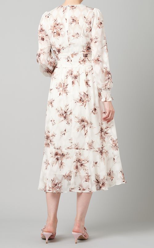 レースアップシャーリングワンピース