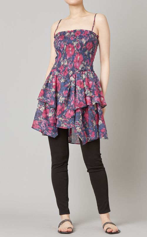 プリントキャミソールワンピース