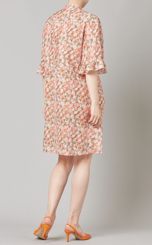 シルクプリントミニワンピース