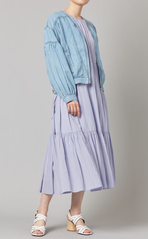 シャーリングギャザーワンピース