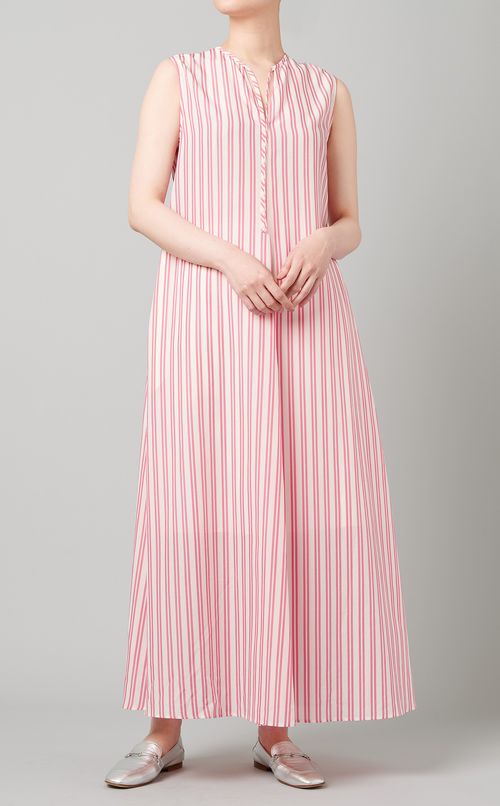 ストライプボウタイワンピース