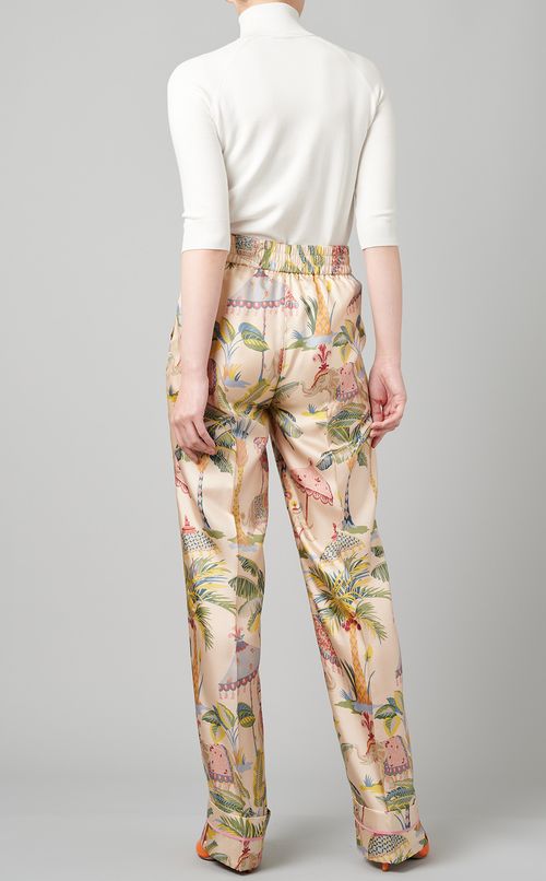 エスニックプリントイージーパンツ