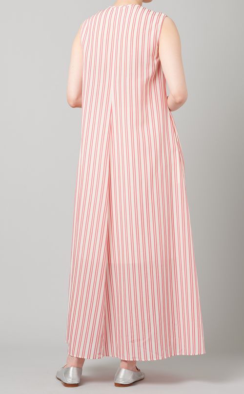 ストライプボウタイワンピース