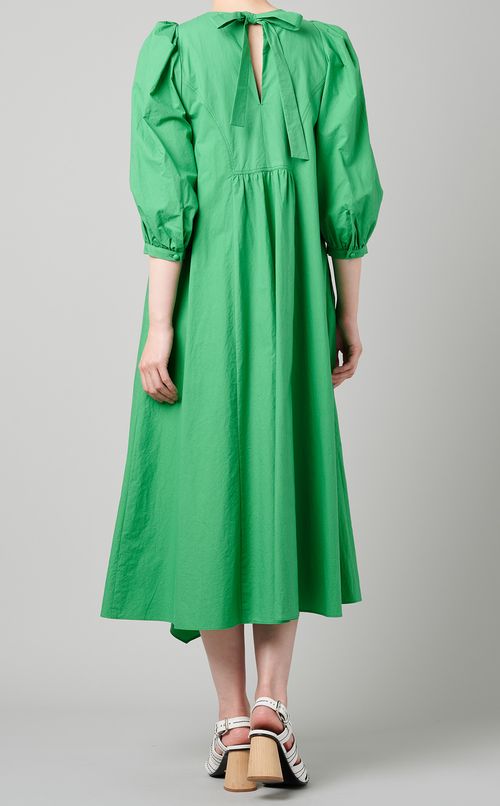 ボリュームスリーブギャザーワンピース