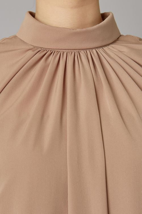 ピンタックスリーブワンピース