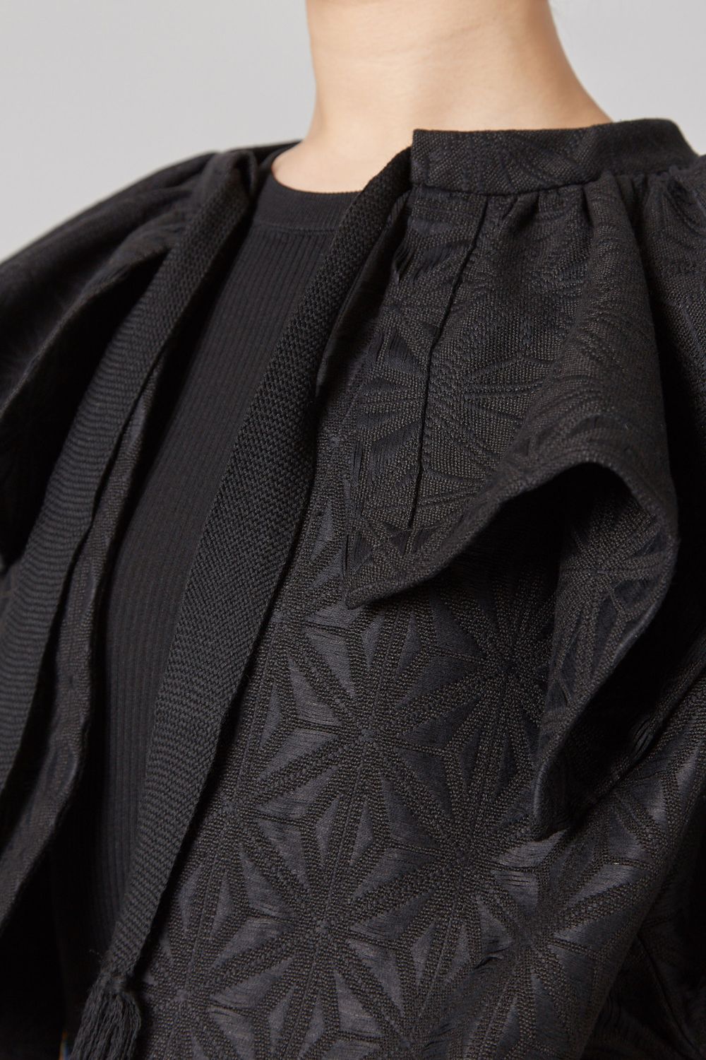 2wayデザインジャガードジャケット