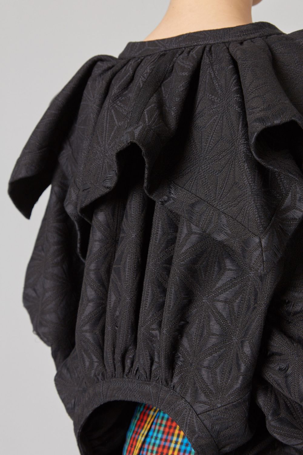 2wayデザインジャガードジャケット