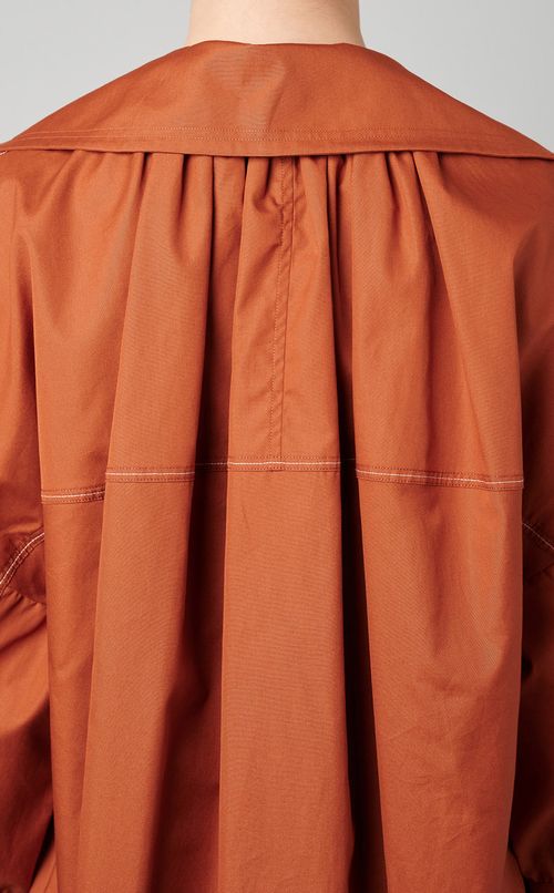 タックデザインオープンネックワンピース