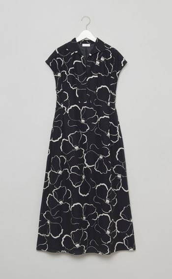 フラワープリントワンピース