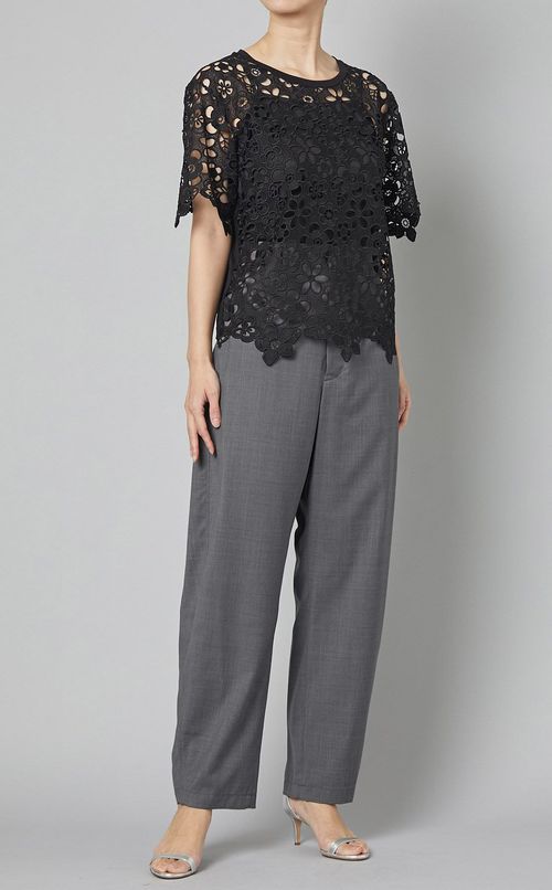 ウールトロワイドパンツ