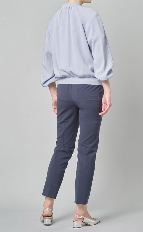 ロウクレープジップアップブルゾン