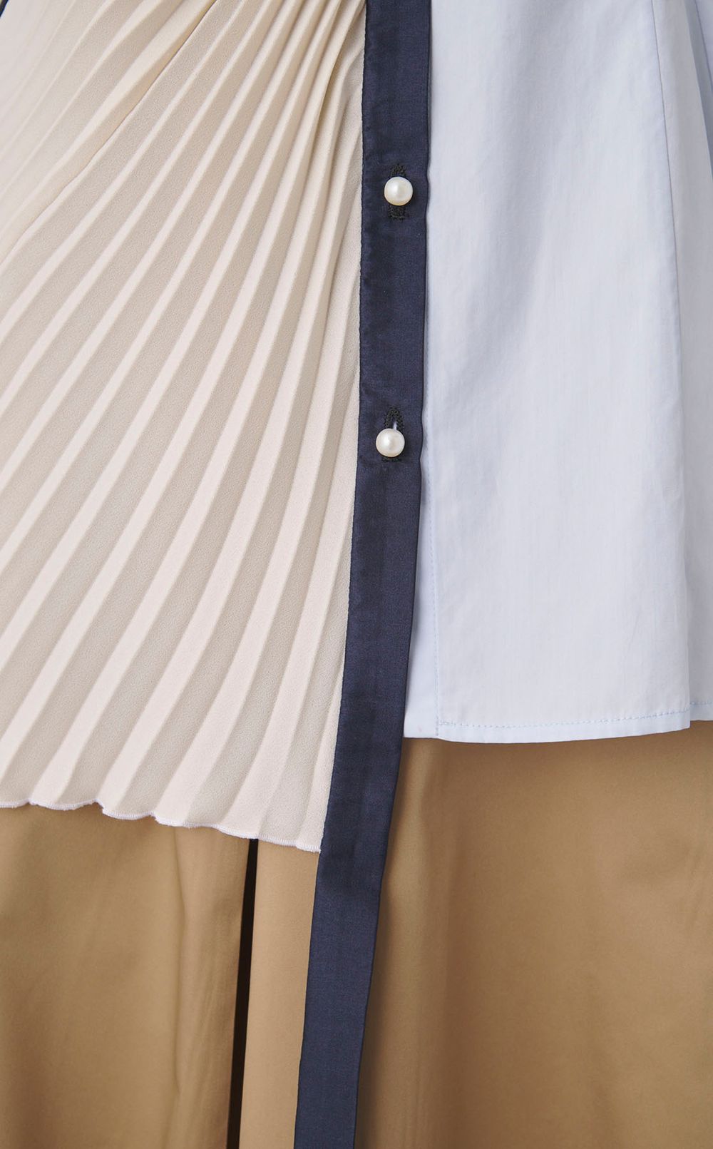 【roop】プリーツドレスシャツ