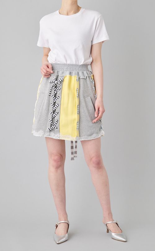 【roop】スウェットレースアップスカート