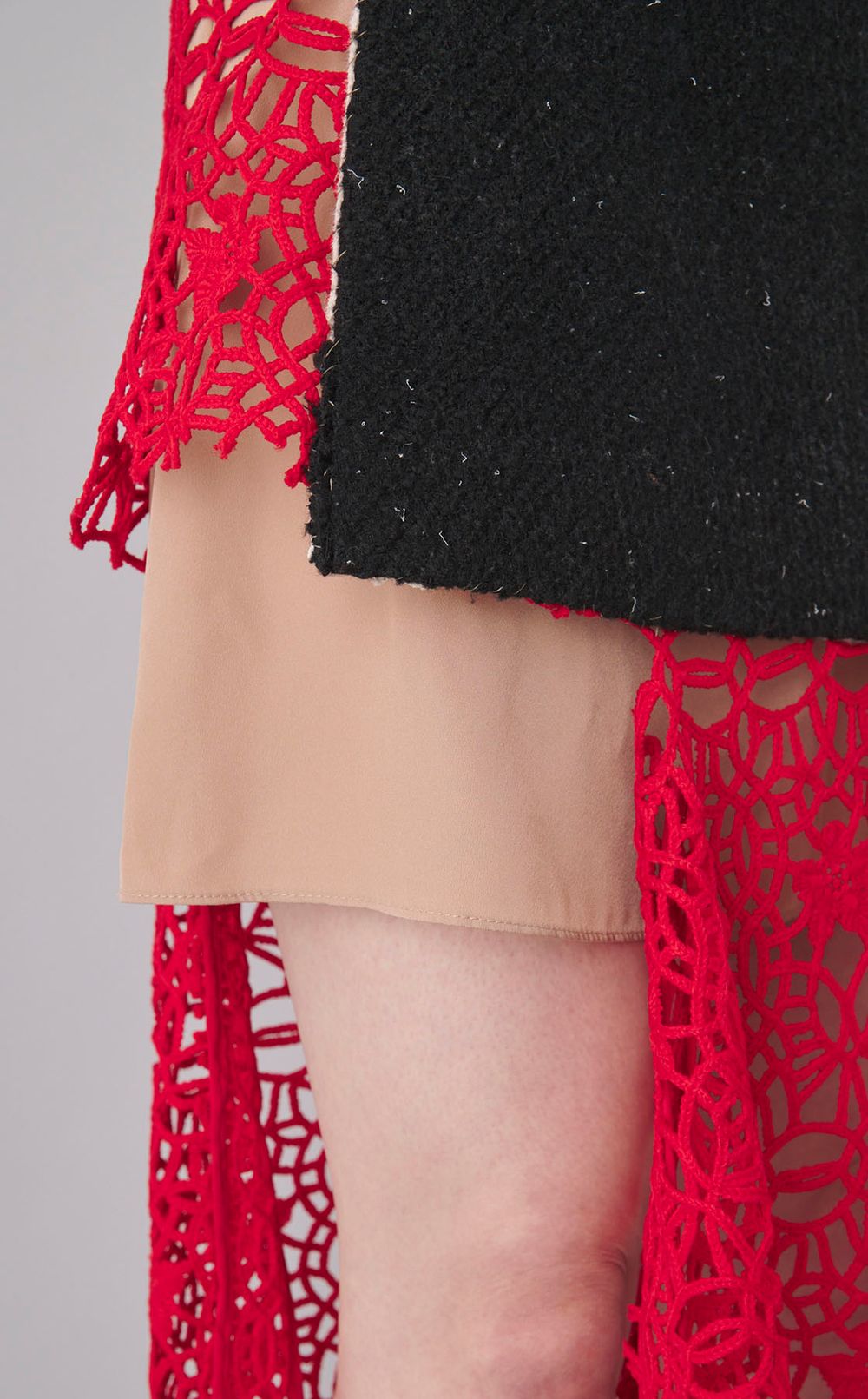 【roop】アシンメトリートロンプルイユドレス