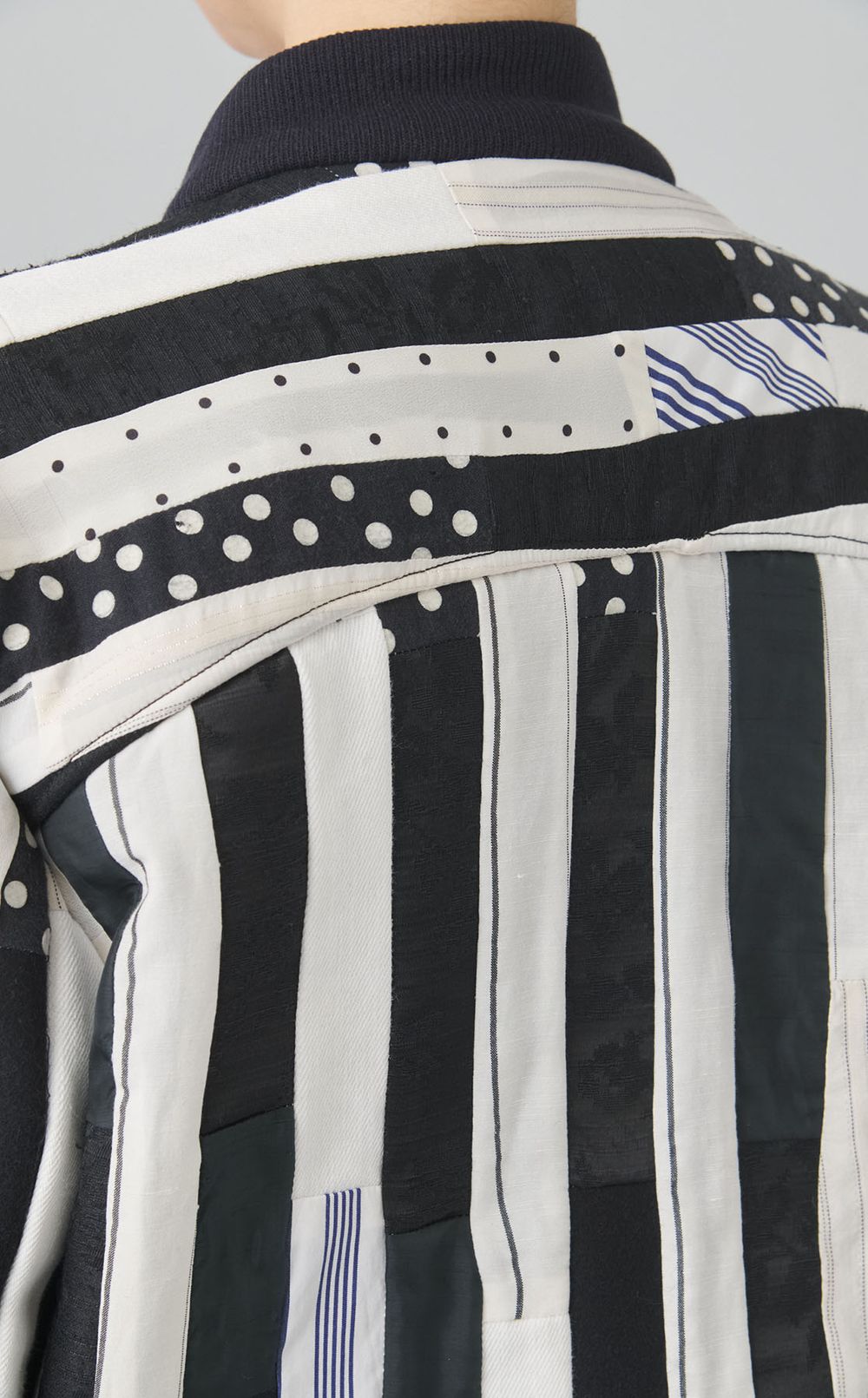 【roop】BW stripe A-2 blouson