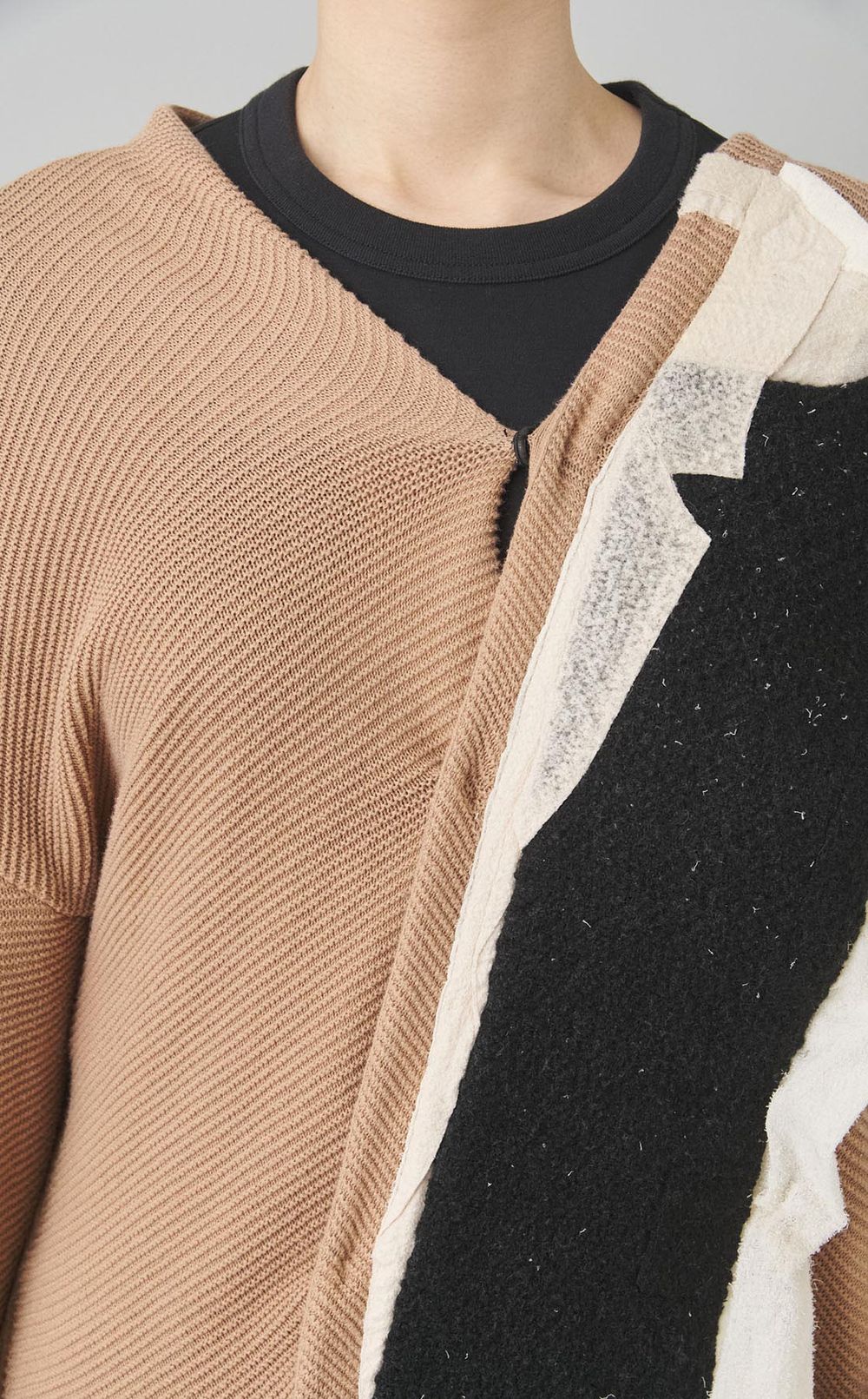 【roop】ニードルパンチカーディガンコート