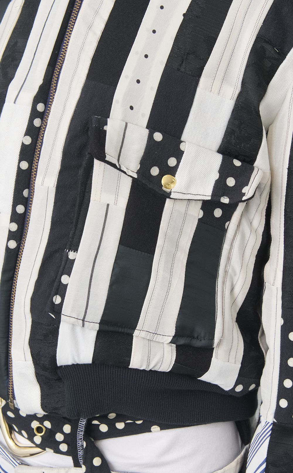 【roop】BW stripe A-2 blouson