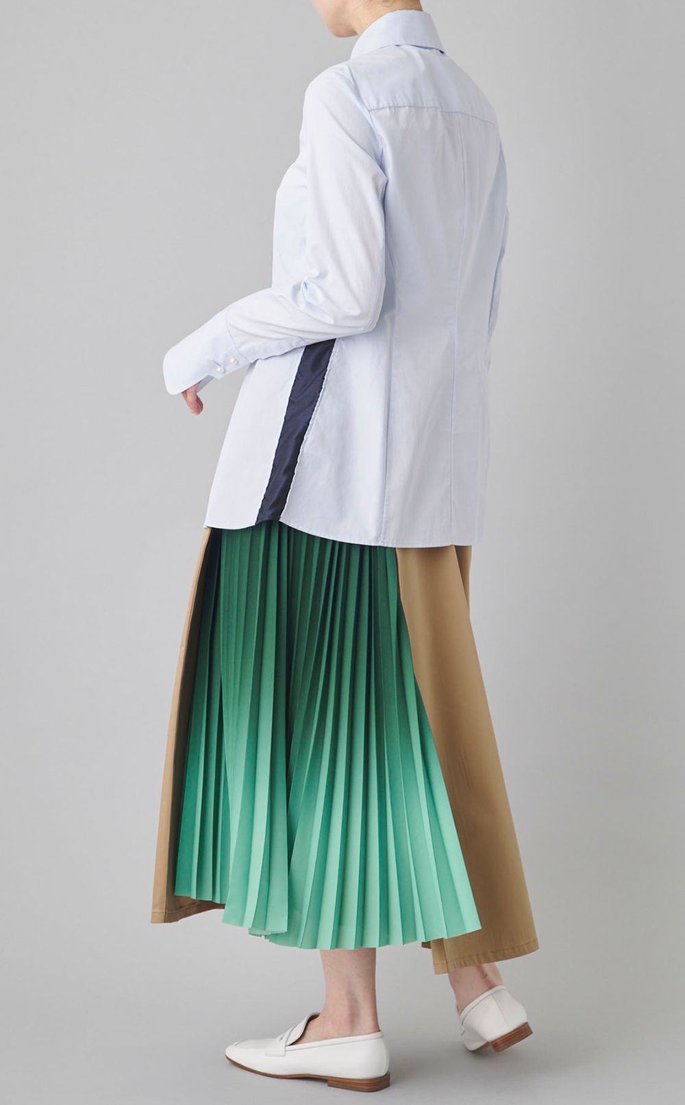 【roop】プリーツドレスシャツ