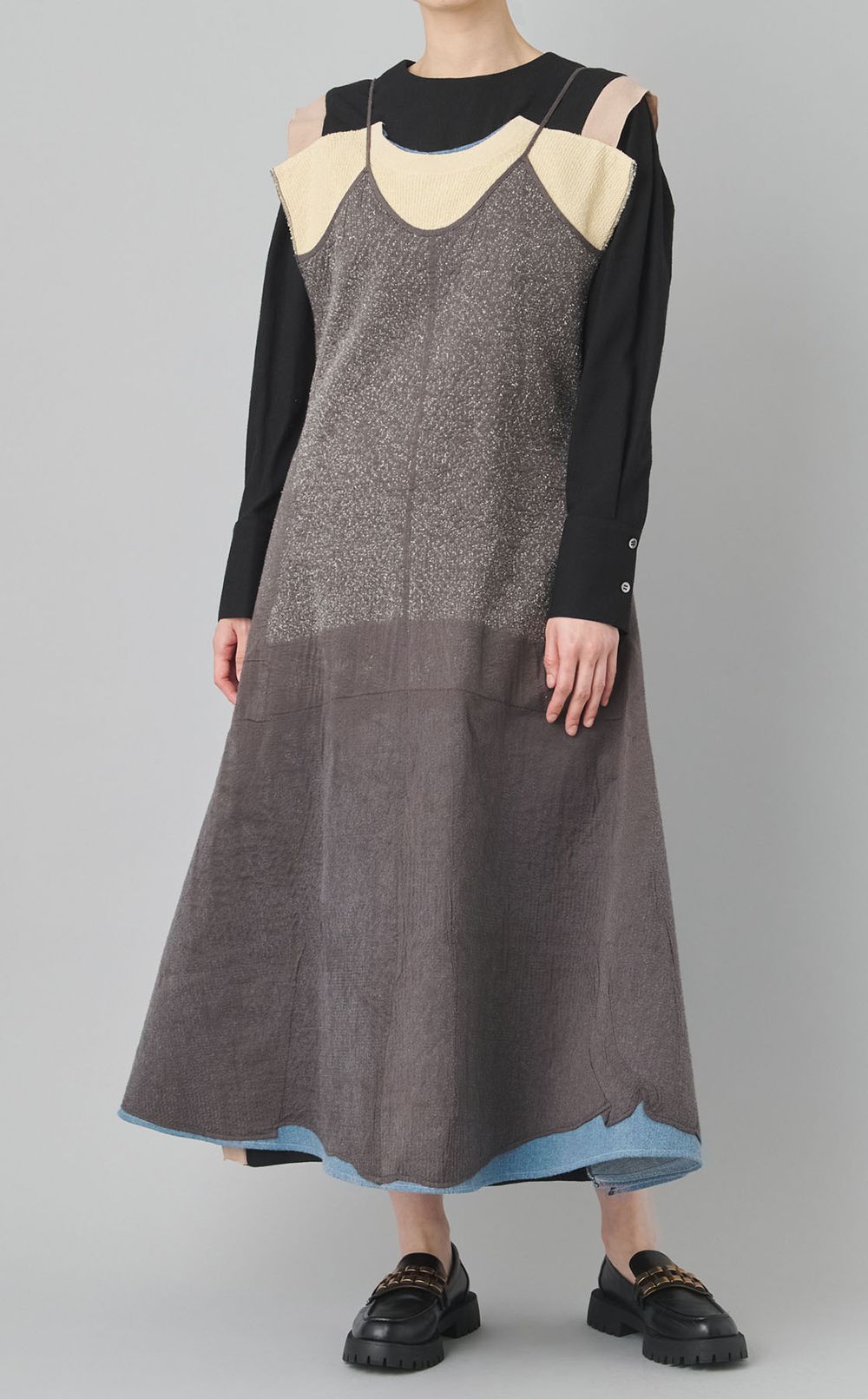 【roop】キャミソールドッキングAラインドレス