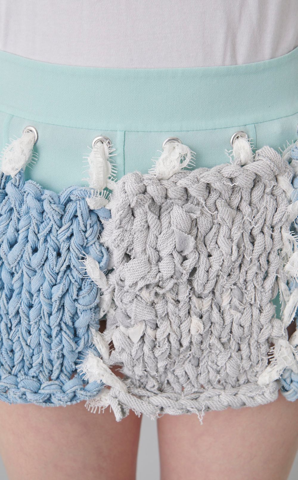 【roop】ニットマイクロミニスカート