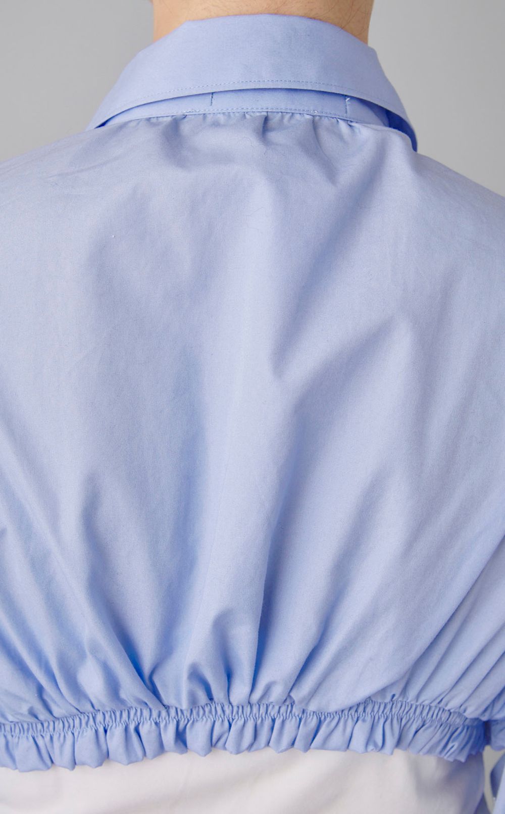 【roop】ブルードットミニ丈シャツ２WAY