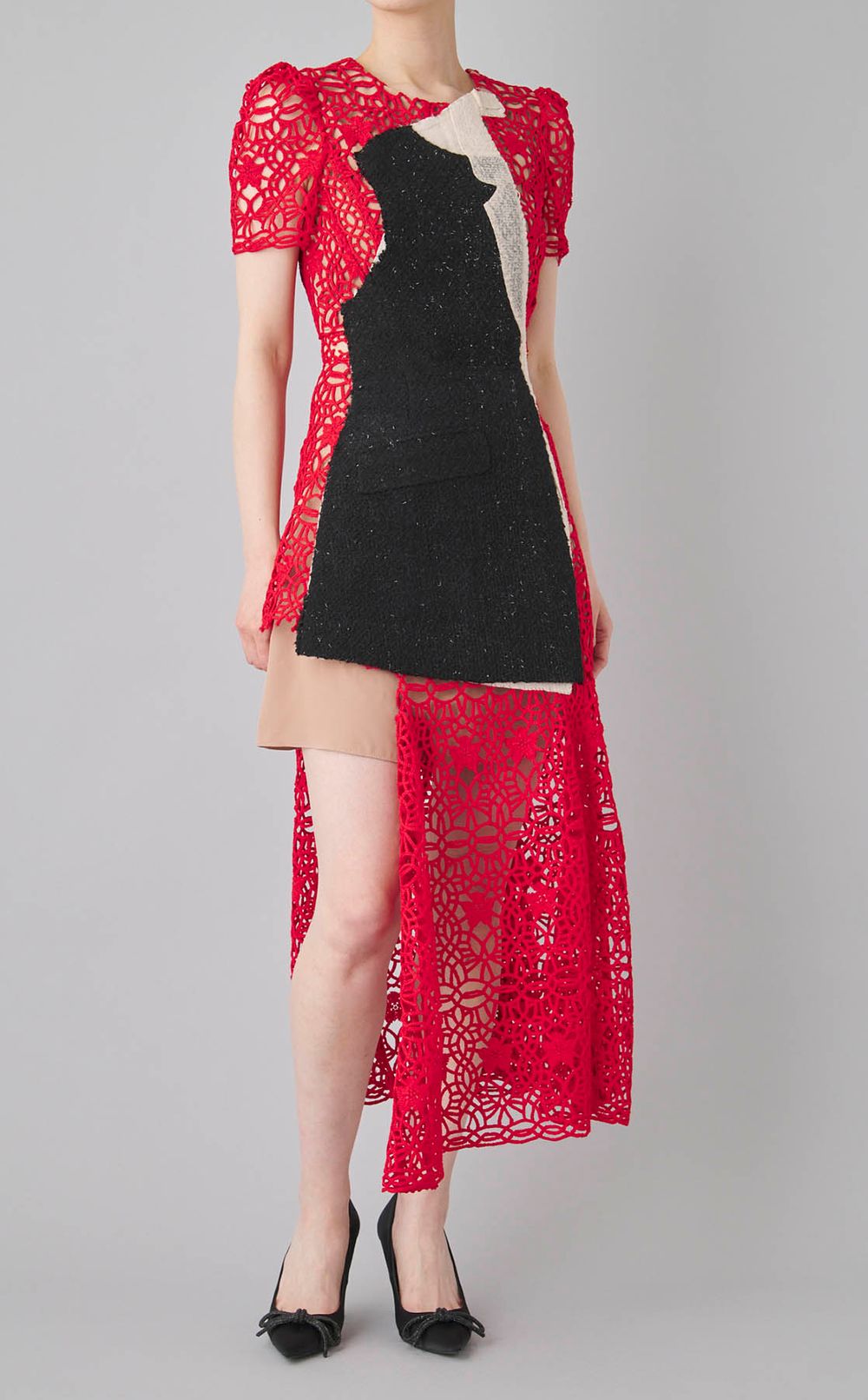 【roop】アシンメトリートロンプルイユドレス