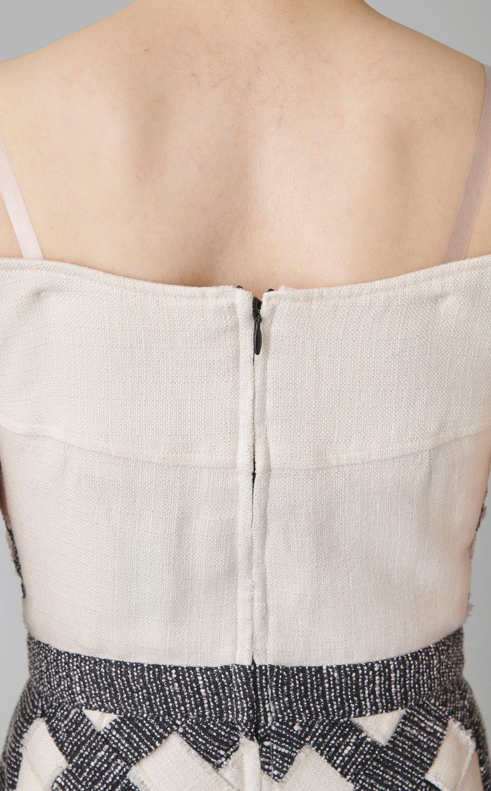 【roop】ツイード編みハート柄ワンピース