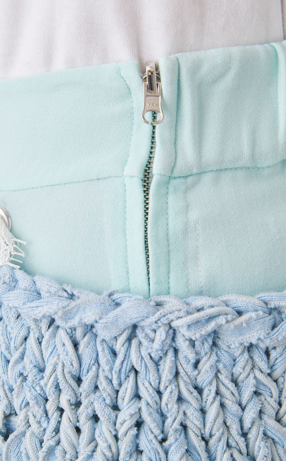 【roop】ニットマイクロミニスカート