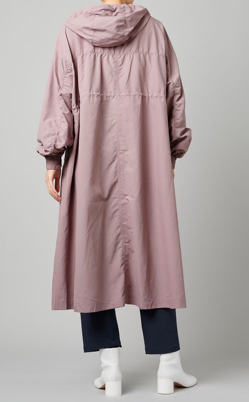 ナイロンフーディロングジャケット