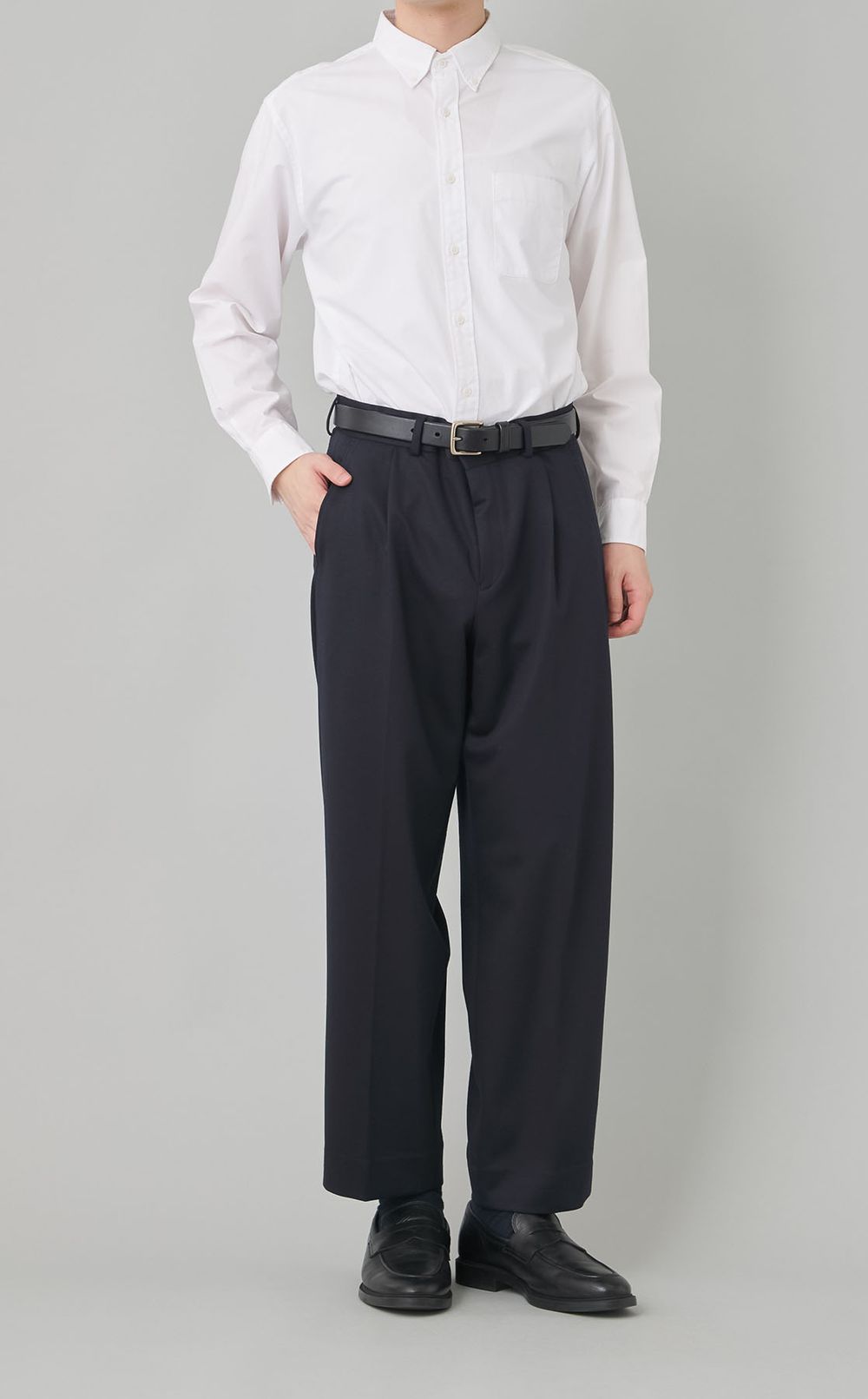 モクロディワイドテーパードパンツ