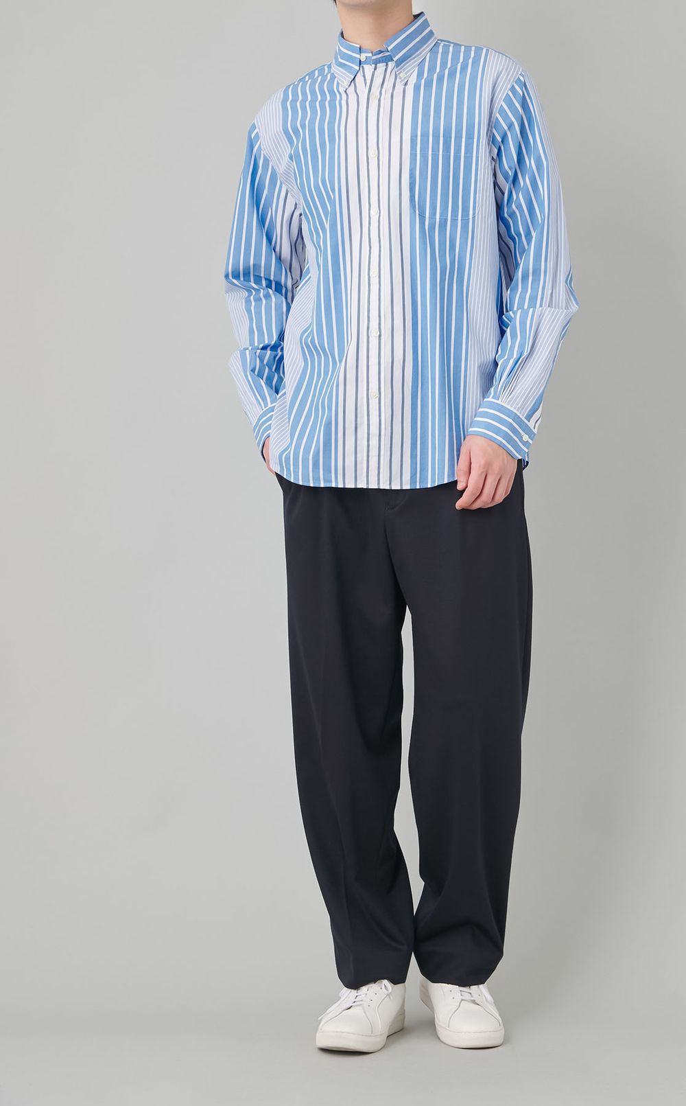 モクロディワイドテーパードパンツ