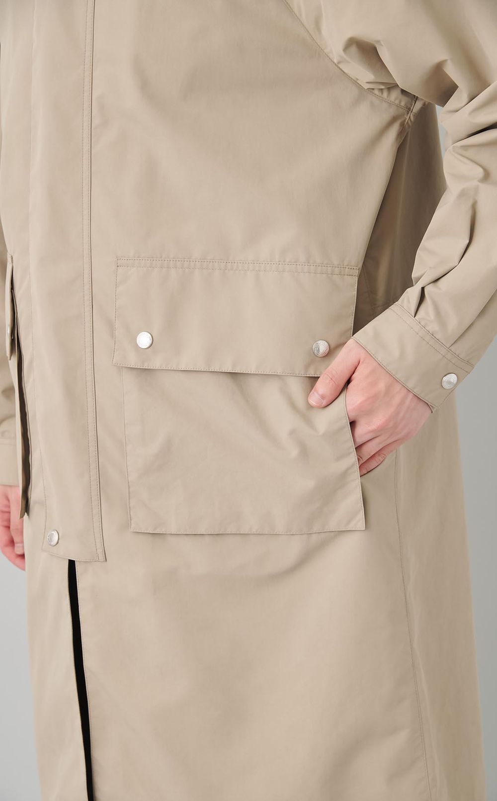 タフタ2wayロングコート