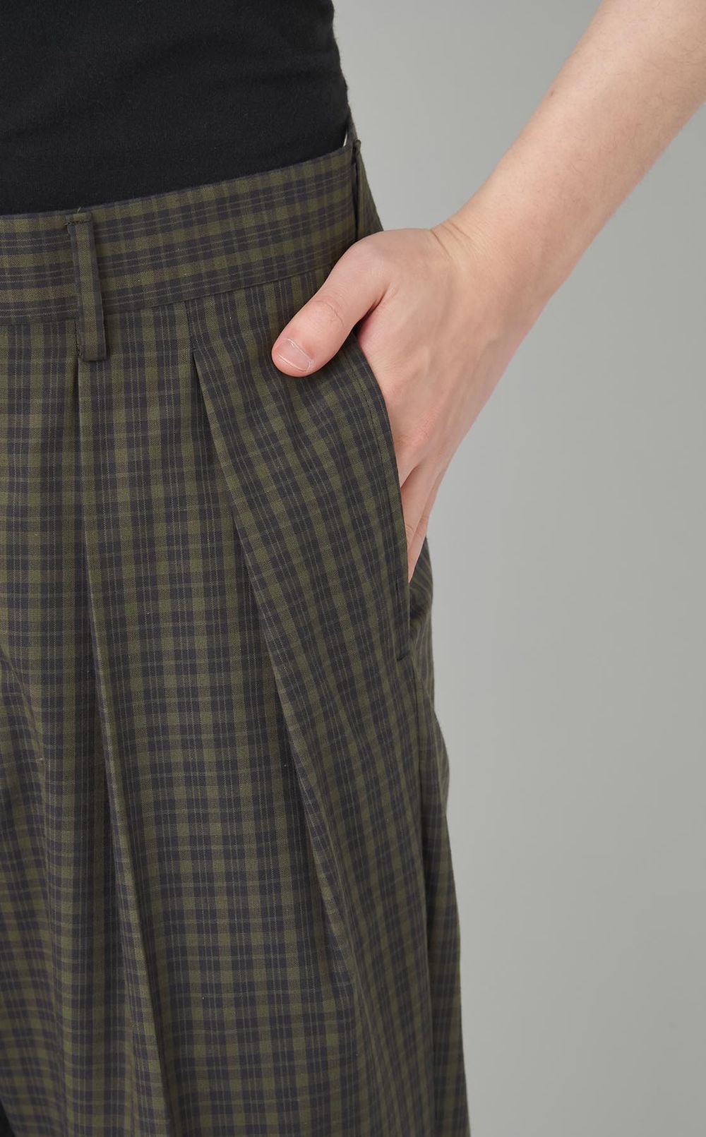 ヴィンテージチェックワイドパンツ