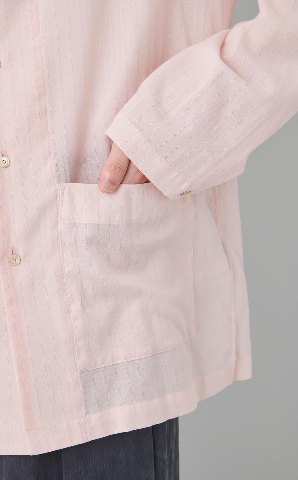 オープンカラーシャツジャケット