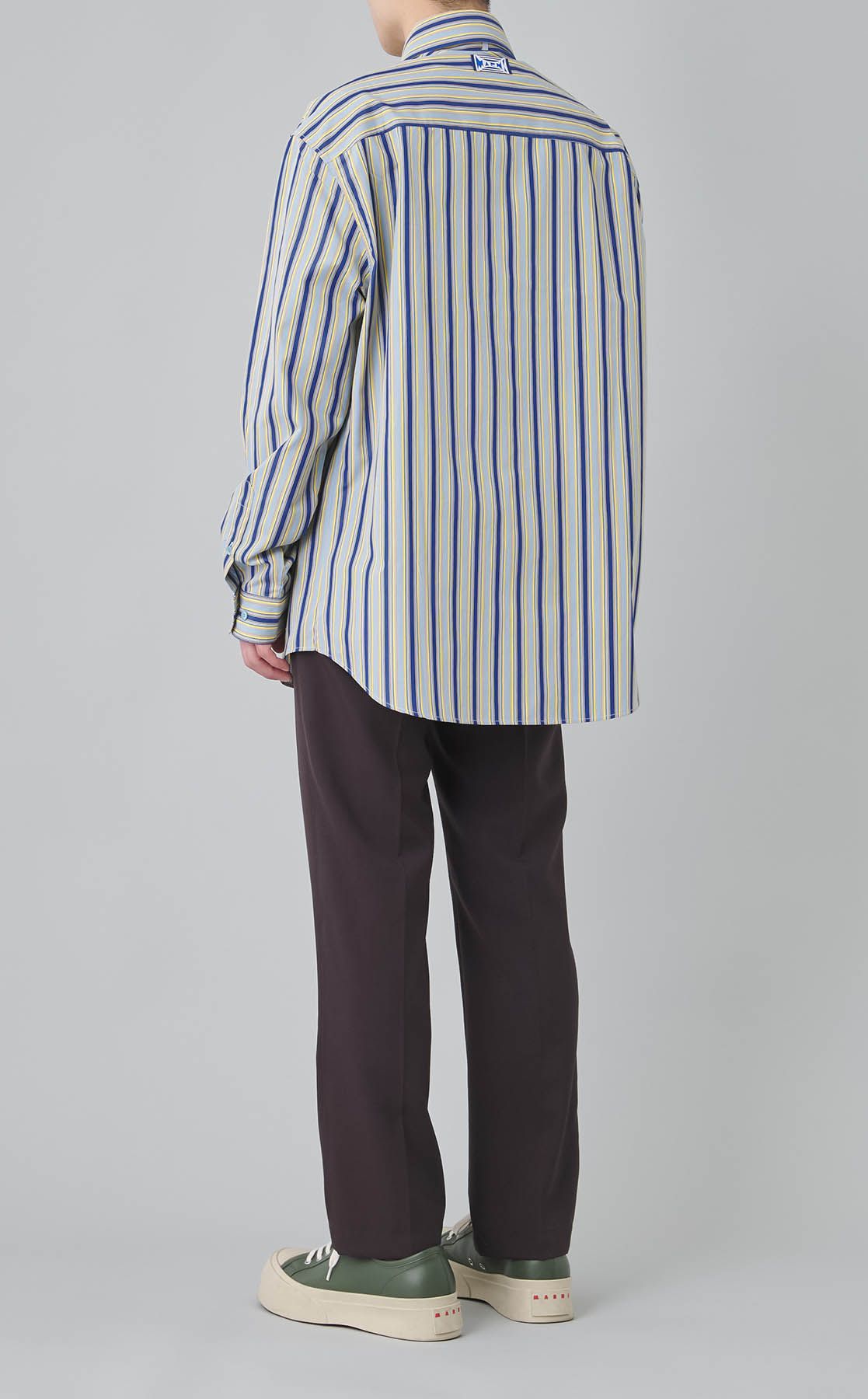 MARNI｜ベルテッドカラーストライプシャツ