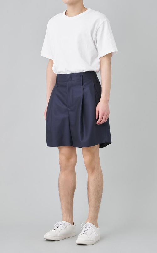 テーラードタックショートパンツ