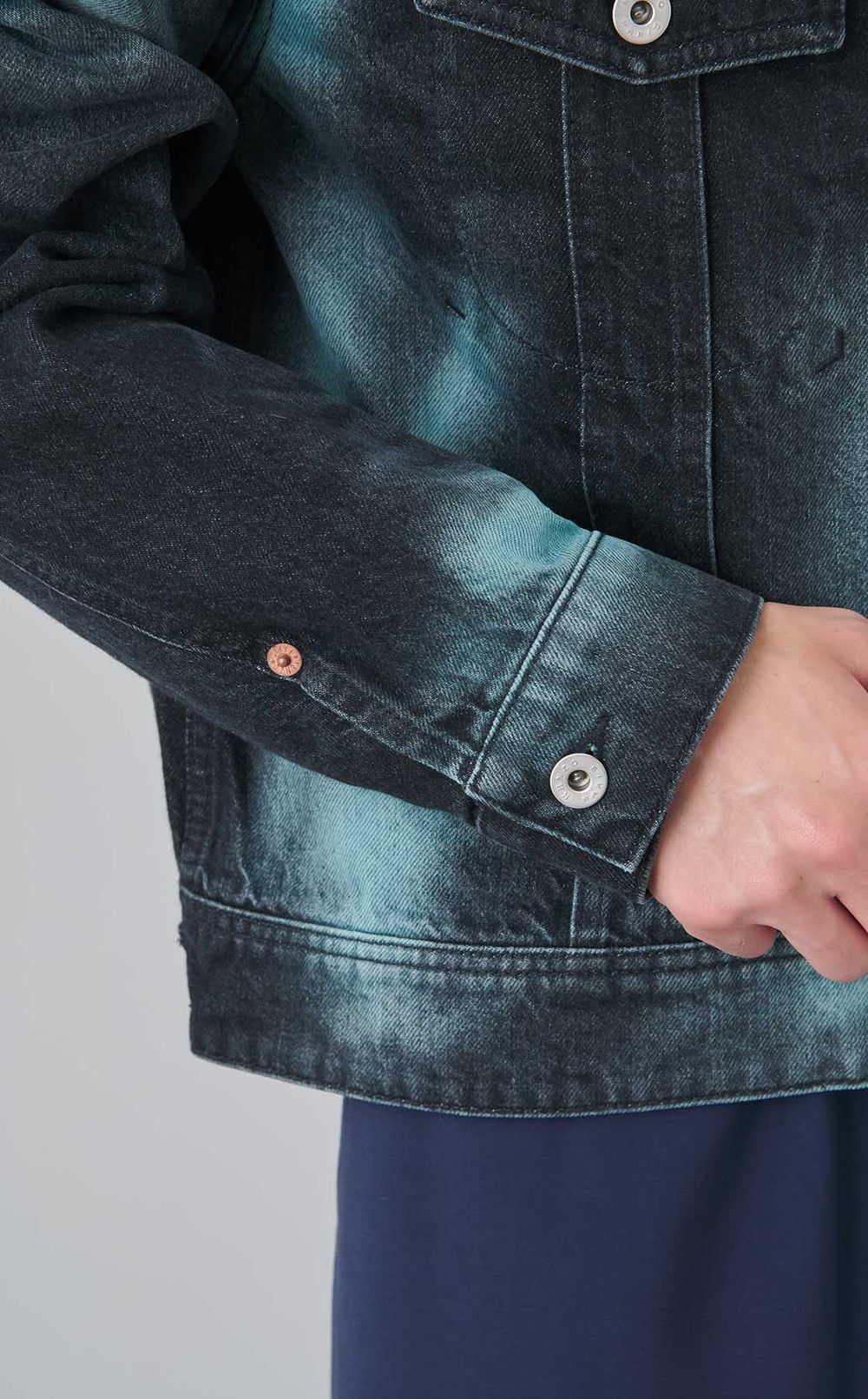 オーバーダイデニムトラッカージャケット