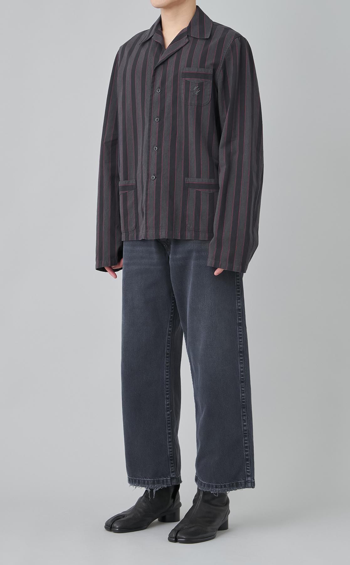 Maison Margiela｜ストライプパジャマシャツジャケット