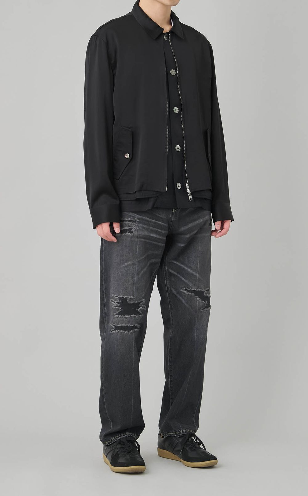 レイヤードリバーシブルブルゾン