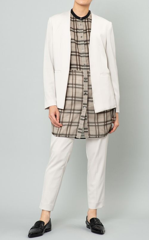 ストレッチカラーレスジャケット