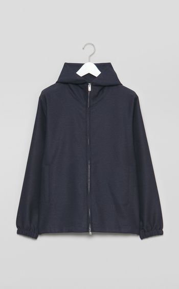 モクカラミストレッチフードブルゾン