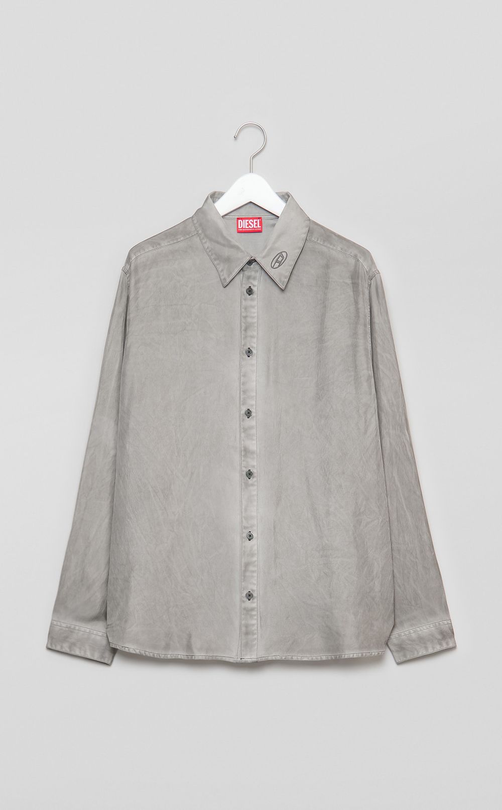 アセテートツイルレギュラーカラーシャツ