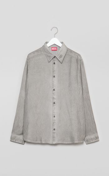 アセテートツイルレギュラーカラーシャツ